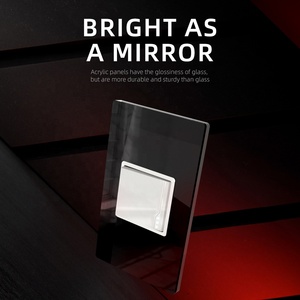 Nhà Máy Bán Chạy nhất loại 118 Đen tường chuyển đổi 1 gang 2 cách phòng tường sáng chuyển đổi điện 10A 250 tường thiết bị chuyển mạch - Product Image 5