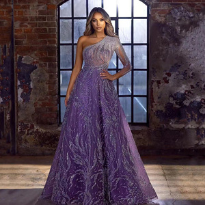 <span class=keywords><strong>Vestido</strong></span> de Fiesta Elegante para Mujer, Estilo Europeo Americano 2025, Corte Entallado, <span class=keywords><strong>Largo</strong></span>, <span class=keywords><strong>con</strong></span> Abertura Lateral, Lentejuelas, Manga Abierta, Nuevo Estilo Primavera-Verano - Product Image 1