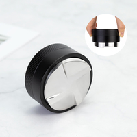 Distribuidor Adaptativo de Gravidade OEM 51/53/58mm com Base em Aço Inoxidável 304 de Grau Alimentício, Ferramenta de Distribuição de Espresso com Nivelamento Automático