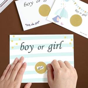 Pegatinas de auto pelar, pegatinas de tarjetas de rascar, círculo personalizado, bricolaje - Product Image 5