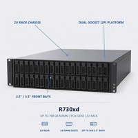 Server Rak 2U R730 R720 R740 R750 Hyperconverged Pusat Cadangan Database Aplikasi Perusahaan Firewall Web