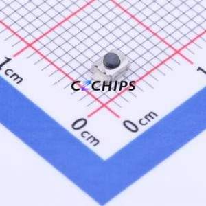 TS-3025-B-C-B Tactile Switch SMD Switch Single Pole Single Throw Round Button 1.6N Vertical Mount - Product Image 1
