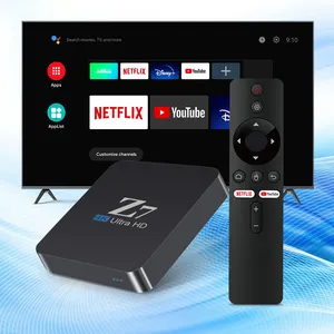 2024 Debuts-2.4G беспроводной пульт дистанционного управления ATV BOX Z7 Бесплатный iptv плейлист m3u Smart TV Box Android 10 2g 8g H313 Dual wifi 4K tvbox