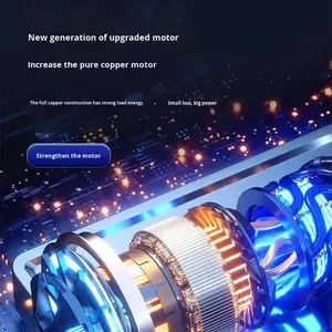 משאבת אוויר ניידת אלחוטית נטענת, מיני מדחס אוויר דיגיטלי לרכב - Product Image 2