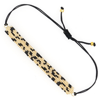 Bracelet miyuki imprimé léopard, pièces, en perles de rocaille, vente en gros