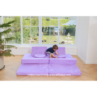 Divertido Sofá de Juego para Niños, Sofá Plegable, 8 Piezas, Muebles de Juego Imaginativos para Niños Creativos