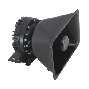 Alto-falante Sirene Preto LB-B 100W-200W 12V-24V com 120-130dB Novo com Classificação IP67 para Condições Severas e Ímã NdFeB - Product Image 1