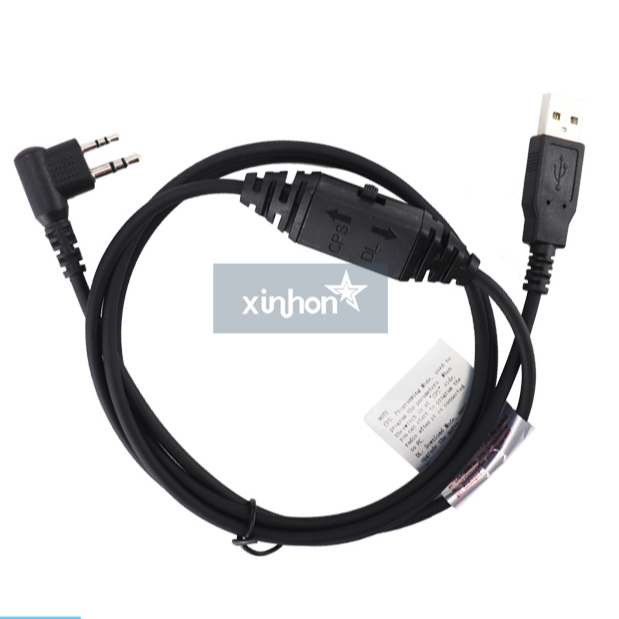 PC63 Micro-USB to 2-Pin Programming Cable for Walkie Talkie PD500 PD560 PD590-PVC Material in Stock