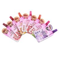 Pochette personnalisée imprimée pour échantillons cosmétiques avec applicateur, petit sac d'emballage en aluminium pour gloss mat et mascara