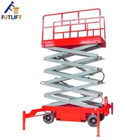 İyi Fiyatlı Elektrikli İskele Asansörü Mini Elektrikli Havadan Çalışma Asansörü Hidrolik Mobil Makaslı Platform 500kg-2000kg Kapasiteli 4M-18M