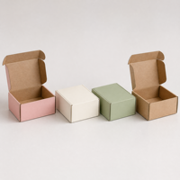 Boîte d'emballage en carton recyclable avec logo personnalisé imprimé, finition mate, pour bijoux et cosmétiques