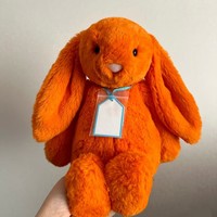 Peluche Lapin Orange Bashful JC du Royaume-Uni, Édition Limitée 25e Anniversaire, Animal en Peluche Doux, Poupée de Confort pour Bébé, Cadeau