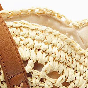 Saglie Di Borse Sacche Bambu Bolsa Mujer Big Beach Spalla Boho Tote Weven Hand Bride Sacca Borsa Nuvole - Product Image 4