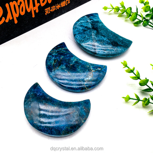 Cristallo <span class=keywords><strong>di</strong></span> Apatite Naturale <span class=keywords><strong>di</strong></span> Alta Qualità, <span class=keywords><strong>Luna</strong></span> <span class=keywords><strong>di</strong></span> Apatite <span class=keywords><strong>Blu</strong></span> Intagliata a Mano, <span class=keywords><strong>Pietra</strong></span> Curativa per Decorazione Casa - Product Image 3