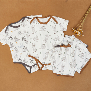 T-shirt a maniche corte con stampa di neonate per bambini Top Shorts Bottoms 2 pezzi di vestiti estivi Set di vestiti - Product Image 6