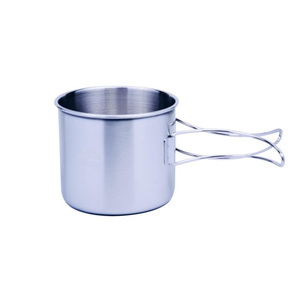 Tasse métallique <span class=keywords><strong>Double</strong></span> paroi avec <span class=keywords><strong>mousqueton</strong></span>, facile à transporter, en acier inoxydable, 180ml, pour Camping voyage escalade - Product Image 4