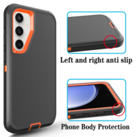 Étui de téléphone robuste et résistant pour Samsung S24 S26, protection antichoc 3 en 1 avec support à clip
