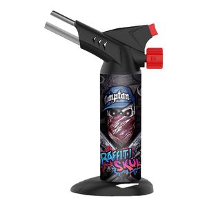 Venta al por mayor diseño único potente doble llama logotipos personalizados recargable barbacoa gran Jet antorcha encendedor - Product Image 1