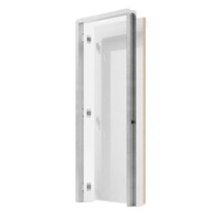 Cadre de porte dissimulé en aluminium à double rainure fendue, conception améliorée sur mesure OEM