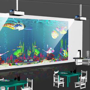 Levende Tekening Interactieve Schilderij Muur Spel Projectie Schets Aquarium Voor Kinderen Speeltuin - Product Image 1