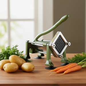 Cortador de patatas manual de acero inoxidable con cuchilla, herramienta para cortar frutas y verduras - Product Image 2