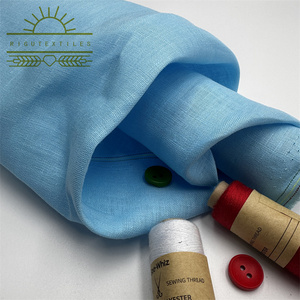 Fabricants en gros Rigu pur lin lin français tissu lavé au sable couleur unie lin tissé organique 100% tissu de lin - Product Image 2