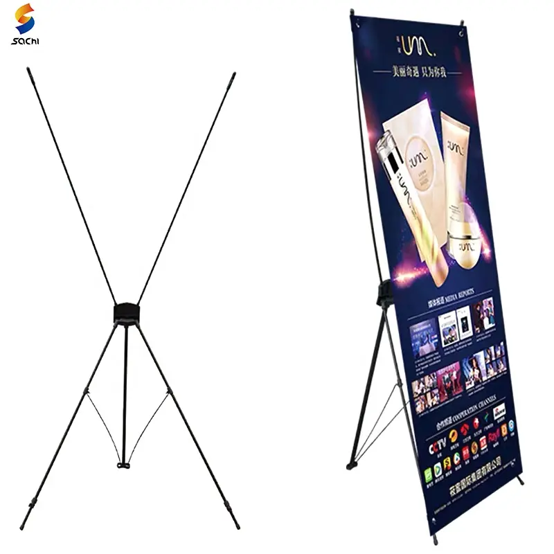 Custom Outdoor flex 80 180cm x banner porta banners tipo x Promotional product display banner stands for advertising or events