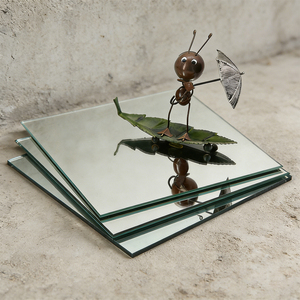 Zilverkleurig koperkleurig getint ultrahelder gehard spiegelglas voor gebouwen, multifunctionele LED gehard glazen spiegel - Product Image 3