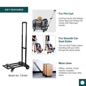 Tianyu Snelle Levering Telescoping Handgrepen Bagage Trolleys Draagbare Karren Voor Gemakkelijk Reizen - Product Image 2