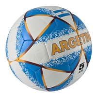 Bola Sepak Latihan Desain Argentina Cetak Digital Kustom Ramah Lingkungan Tahan Lama Nomor 5 Meersee