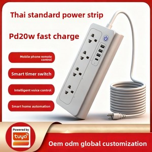 涂鸦设计泰国越南独家PD20W快充铜质Wi-Fi智能插座通用插座美标16A智能 - Product Image 3