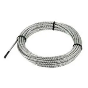 Câble en acier inoxydable 316 1/8 "3/16" 5mm 316 1x19 câble en acier inoxydable enduit de nylon avec dé à coudre