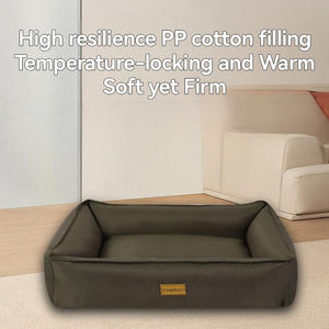 Hot Sale Anpassung Neuartiges Design Luxus Leinwand Haustier bett Große kau beständige zusätzliche Hunde betten Wasserdichtes und biss festes Hunde bett - Product Image 3