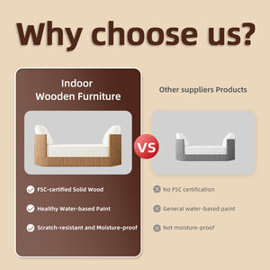 Juego de Muebles Modernos para Dormitorio, Salón de Belleza, Salón, Sala de Estar, Sofás Cama de Roble para Muebles de Villa Moderna - Product Image 3