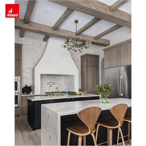 Organiseurs prêts à assembler Allandgroup, remplacement <span class=keywords><strong>de</strong></span> placards <span class=keywords><strong>de</strong></span> <span class=keywords><strong>cuisine</strong></span> à nervures cannelées avec plans <span class=keywords><strong>de</strong></span> <span class=keywords><strong>travail</strong></span> en quartz et idées <span class=keywords><strong>de</strong></span> plafond - Product Image 3