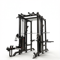POWER TIGER Rack de Squat Personnalisé avec Machine Smith et Câbles Tout-en-un, Appareil d'Entraînement Multifonctionnel