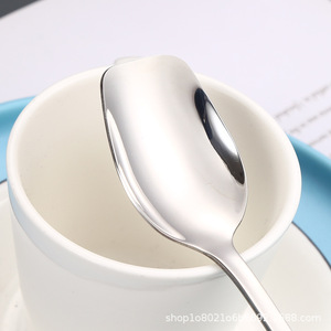 304 Stainless Steel Square Head <b>Spoon</b> Long Handle Reusable For <b>Coffee</b> Cake Ice Cream Dessert Restaurant Home Use - Product Image 5