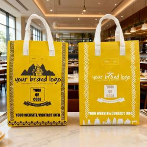 Sacs isothermes personnalisés en gros, réutilisables, pour emporter des aliments, sacs isothermes pour la livraison de nourriture chaude et froide pour les restaurants - Product Image 3