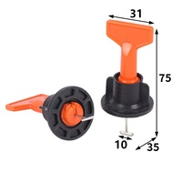 Système de nivellement de carreaux réutilisable, niveleur de carreaux en forme de T, entretoises anti-cambrure pour la pose de carreaux de céramique sur murs et sols
