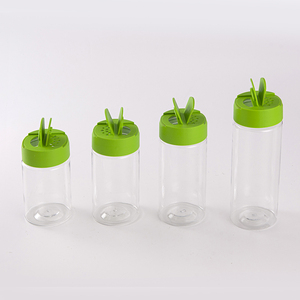 Tùy Chỉnh Nhựa Gia Vị Lọ Với Màu Xanh Lá Cây Shaker Mũ Hai Mặt Nhựa Gia Vị Lọ Hạt Tiêu Muối <span class=keywords><strong>Container</strong></span> 100Ml 200Ml 300Ml 400Ml - Product Image 5