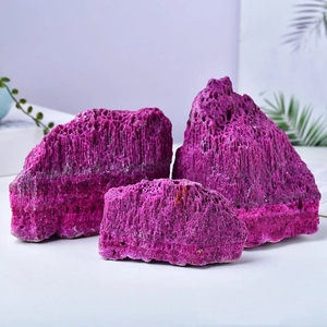 1 pièce, Meilleure vente : Spécimen de pierre brute de rubis naturel, Matériau en cristal sculpté, Pierres de rubis originales, Décoration pour l'occasion de la remise des diplômes - Product Image 6