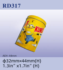 미니언 테마 옐로우 메탈 원통형 동전 저금통, 어린이용 돼지 저금통 - Product Image 4