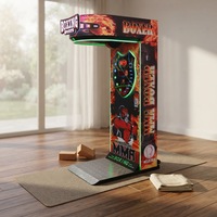 Machine de boxe d'arcade Punch Kick - Jeu de parc d'attractions à monnayeur en plastique anglais avec garantie d'un an