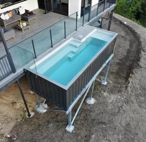 <span class=keywords><strong>Piscine</strong></span> Conteneur Extérieure Préfabriquée <span class=keywords><strong>en</strong></span> Composite FRP pour Grande Villa Familiale, <span class=keywords><strong>Piscine</strong></span> Hors Sol <span class=keywords><strong>en</strong></span> Fibre de Verre <span class=keywords><strong>5m</strong></span> 10m 20ft - Product Image 4