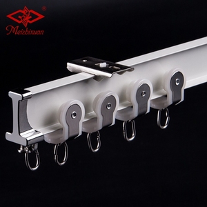 IKSUN bonne qualité mur plafond montage rail de rideau incurvé pliable en alliage d'aluminium coulissant rails de rideau - Product Image 5