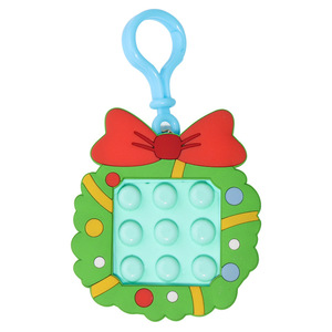 <span class=keywords><strong>Mini</strong></span> PVC Pop It Fidget Press Bubble Maze Juegos Llavero Juguete Estilo de Navidad Ocasión de negocios Impresión en offset Llavero - Product Image 3