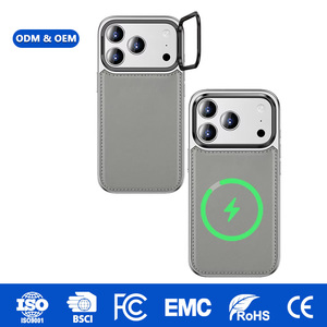 Funda Magnética de Cuero con Marco para Cámara de Diseño Personalizado para iPhone 17 Pro Max, Carcasa Protectora Premium OEM ODM - Product Image 1