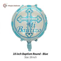 Ballon en forme de croix religieuse pour baptême et décoration de fête religieuse