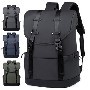Men's Backpack Large Capacity 20-35L Multi-Functional Waterproof Outdoor Commuting Solid Color Detachable Straps - Product Image 1