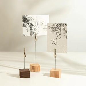 Support vertical portable léger pour étiquettes <span class=keywords><strong>de</strong></span> prix, clips d'affichage en bois massif pour pâtisseries, boulangeries, fleuristes - Product Image 4